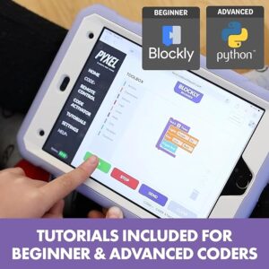 Educational Insights PYXEL A Coder’s Best Friend - Coding Robots for Kids with Blockly & Python Coding Languages, Coding for Kids Ages 8+, STEM Toys