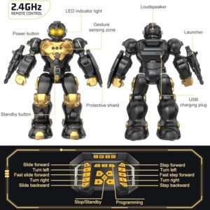 semour Gesture Sensing RC Robot Toy for Kids Ages 5-7 | Programmable and Interactive | Perfect Christmas Birthday Gifts for Boys and Girls